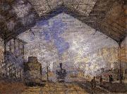 Claude Monet Saint-Lazare Station oil painting reproduction